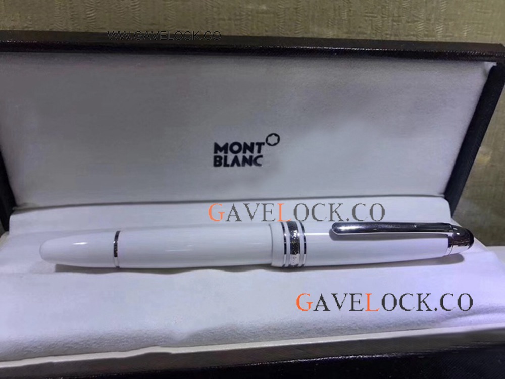 Luxury Mont Blanc Meisterstuck Le Grand Roller ball Pen XL Size White Resin